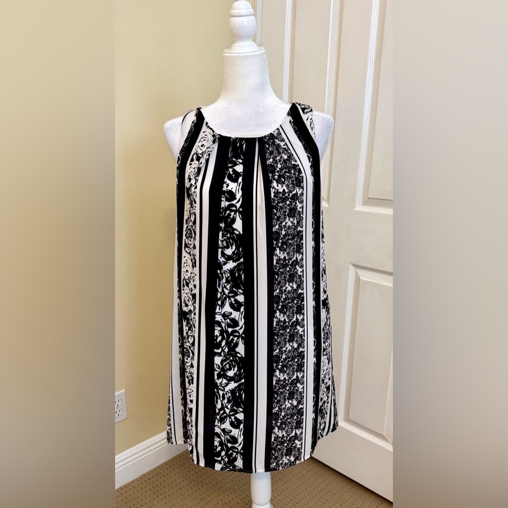 The Impeccable Pig sundress, black and white, Sz M, new w/o tag.